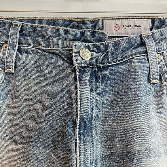AG Jeans Crossover High Rise Straight Leg Side Zipper 31 - Picture 4 of 7